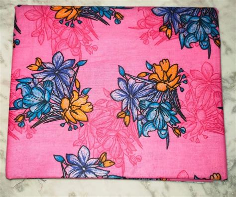 Pink Floral Printed Cotton Fabric At Rs 122 Meter Floral Cotton