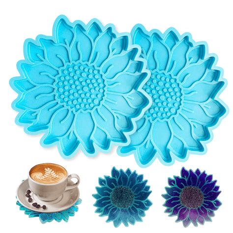 Resin Sunflower Mold Soft Silicone For Resin Casting Intoresin