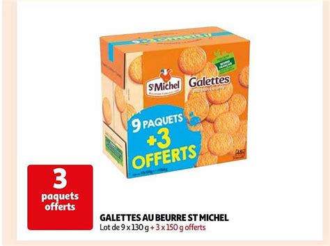 Promo Galettes Au Beurre St Michel Chez Auchan Icatalogue Fr