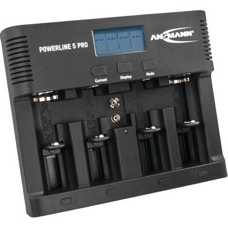 Chargeur De Piles Rondes Nicd Nimh Ansmann Powerline Pro S