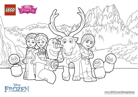 Lego Frozen Coloring Pages - Coloring Pages Ideas