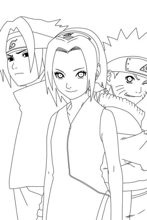 Team 7 Lineart By Crypticriddlers On Deviantart Arte Naruto Desenhos