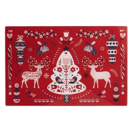 Planche A Decouper En Verre Noel Scandinave