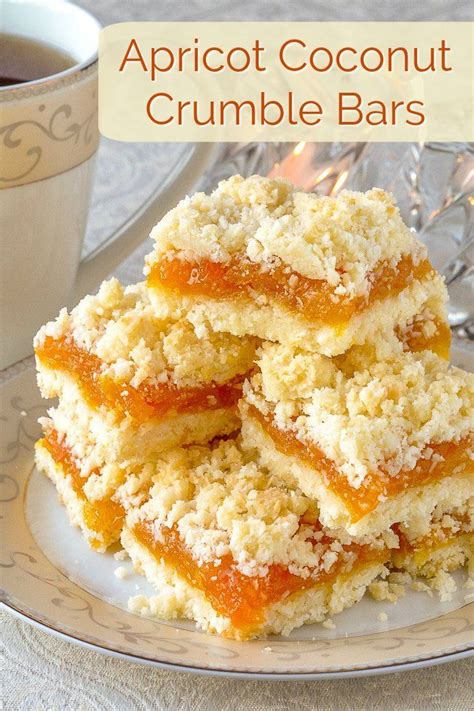 Apricot Coconut Crumble Bars A Scrumptious Flavour Combination