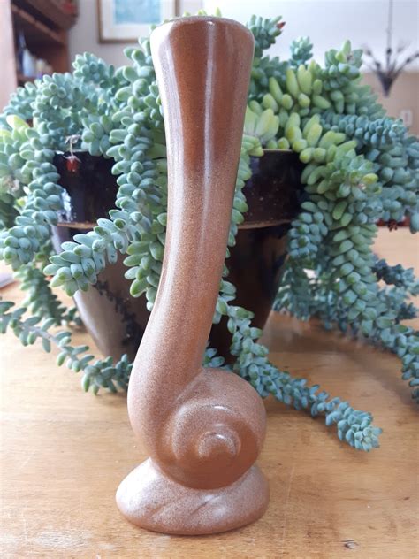 Vintage Frankoma Pottery Bud Vase Snail Bud Vase Frankoma 31 Etsy