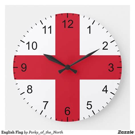 English Flag Large Clock Custom Wall Clocks Different Flags England