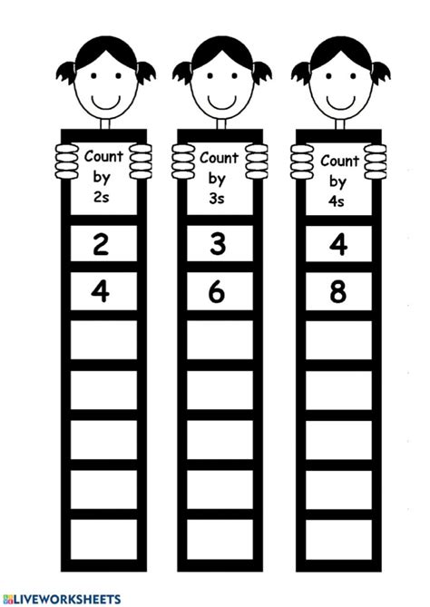 Skip Counting By 3s And 4s Worksheets