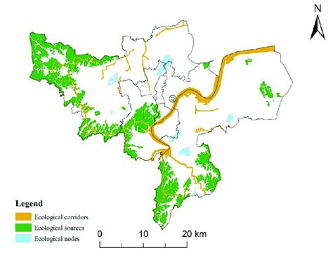 Spatial distribution of ecological security pattern. | Download ...