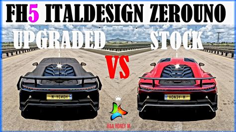 Forza Horizon 5 2018 Italdesign Zerouno Speed Test Stock Vs