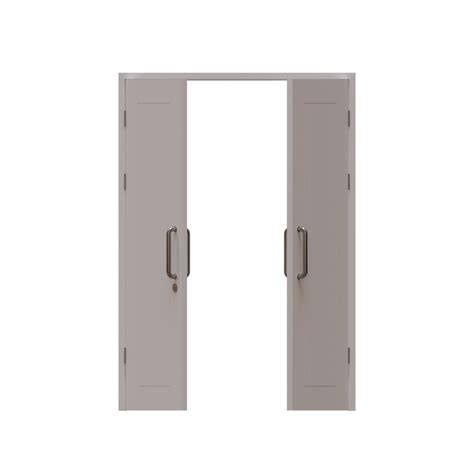 Double Swing Wood Door 3d Render Illustration Element 28285992 Png