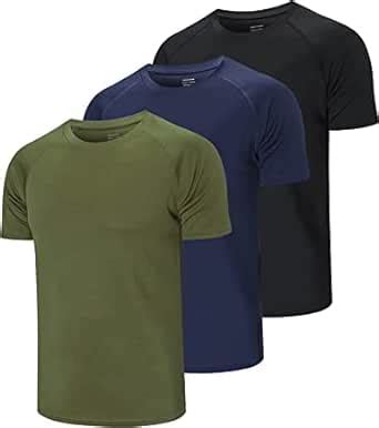 Zengvee Pack Men S Workout Running Shirts Athletic Gym Tops Quick Dry