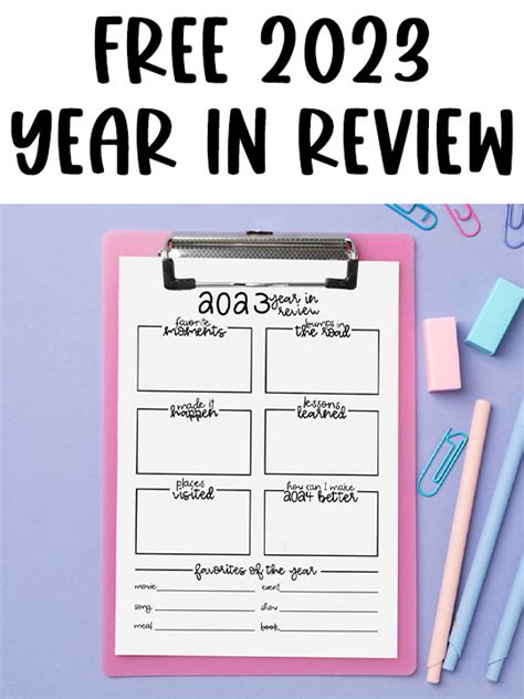 Year In Review Printable Updated For 2023 Review Your Year