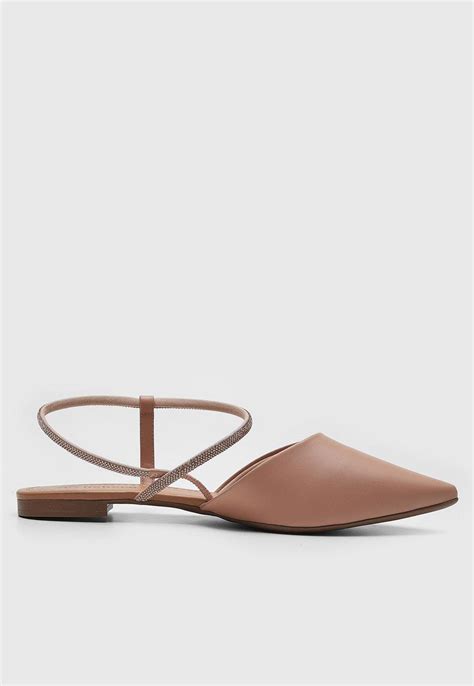 Sapatilha Slingback Bebecê Tira Hotfix Nude Compre Agora Dafiti Brasil