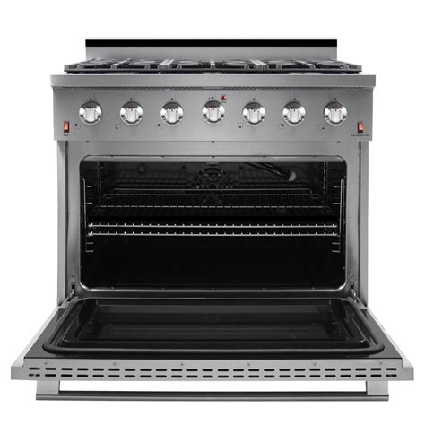 Nxr 36 Inch 55 Cuft Pro Style Gas Range With Convection Oven In Sta Brightest Home