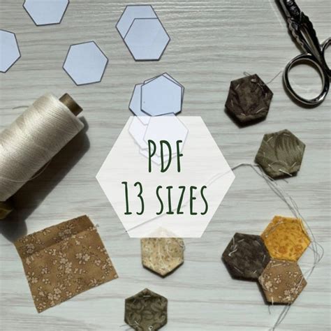 Hexagon Epp Quilt Patterns Etsy