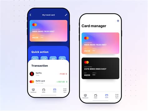 Dribbble Card Wallet App By Oksana Kravchuk