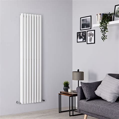 Milano Aruba White Vertical Designer Radiator 1780mm X 472mm Double Panel