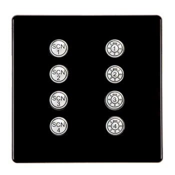 Hamilton Hartland CFX Colours Jet Black 8 Button Control Plate 4