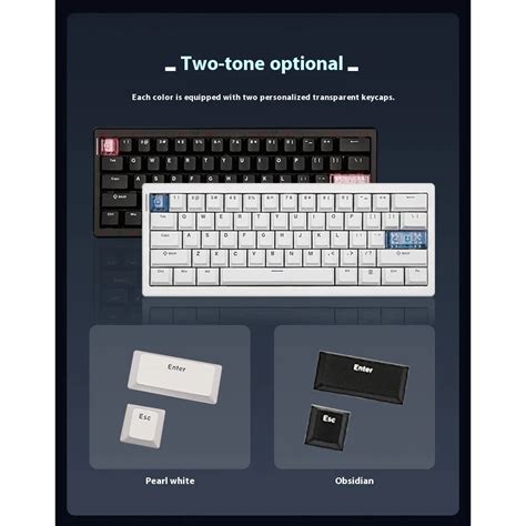 Cidoo QK61 Mechanical Keyboard Three mode Bluetooth 2.4G QMK VIA RGB ...