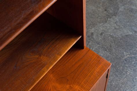 Danish Modern Cabinet and Shelf in Teak by Hans J Wegner for Ry Møbler