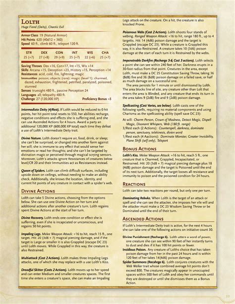 Dandd 5e 5e Updates Monstrous Compendium Page 150 En World Dandd