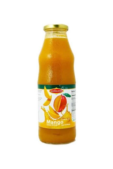 Wellmade Mango Juice Glass Bottle 1liter