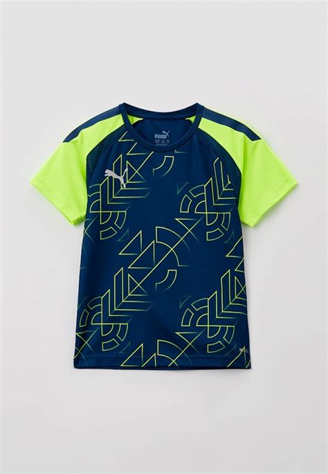 Футболка спортивная PUMA teamLIGA Graphic Jersey Jr Persian Blue цвет