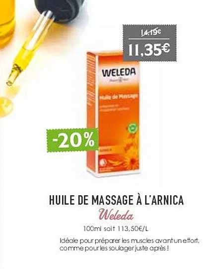 Promo Huile De Massage à Larnica Weleda Chez Naturalia Icatalogue Fr