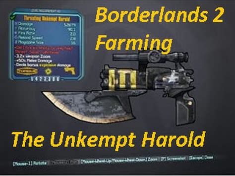 Borderlands 2 Farming The Unkempt Harold YouTube