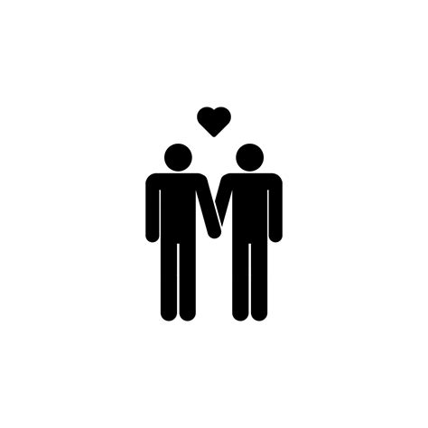 Gay Couple In Love Vector Icon Illustration 23198372 Vector Art At Vecteezy