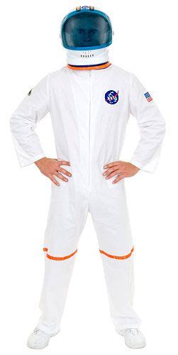 White Astronaut Suit Jumpsuit W Nasa Logolaunch Into Halloween With