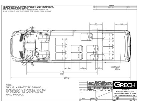 Sprinter Van Floor Plan Dimensions