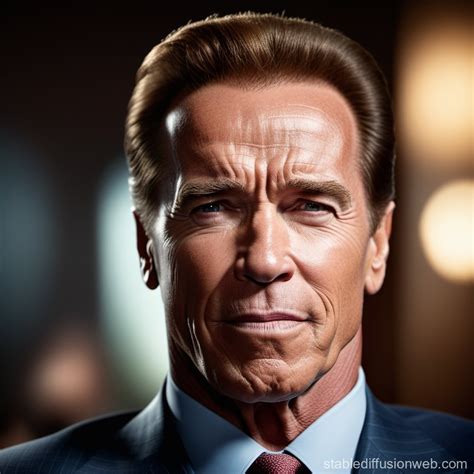 Humorous Arnold Schwarzenegger Caricature Stable Diffusion Online