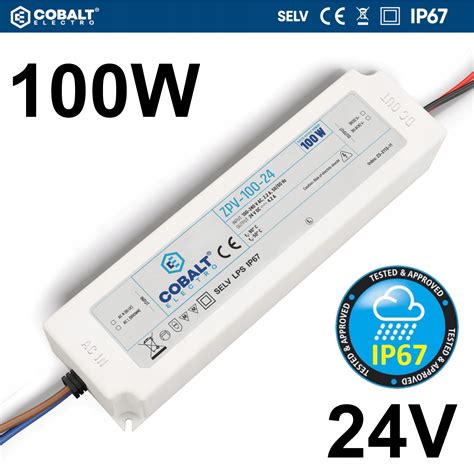 ZASILACZ DO TAŚM LED WODOODPORNY IP67 ZPV 100W 24V Zasilacz LED IP67