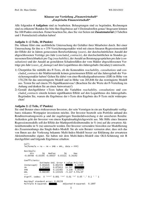 Kla Empfin Ws2122 Aufg Altklausur Empirische Finanzwirtschaft