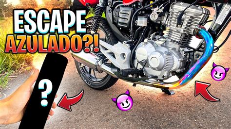 Escapamento Azulado