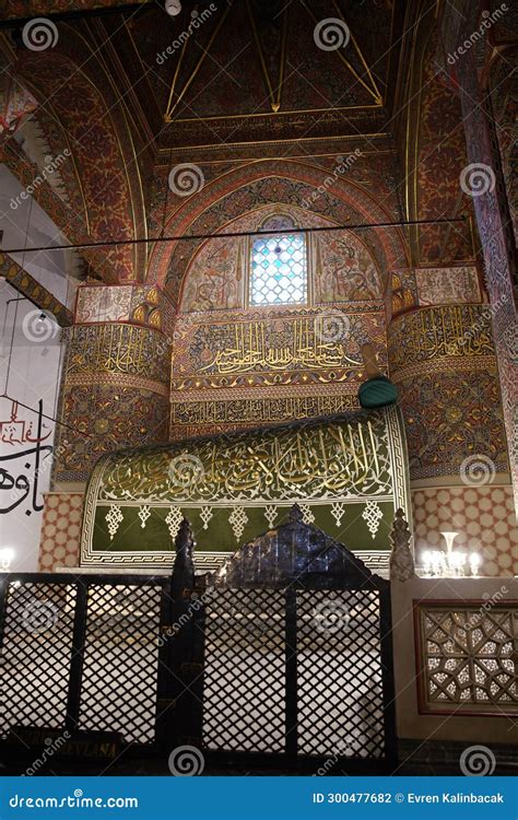 Sarcophagus Of Mevlana In Mevlana Museum Konya Turkiye Editorial