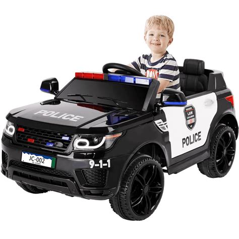 Kids Ride on Toys with Remote, Power 4 Wheels 12V Police Ride on Cars ...