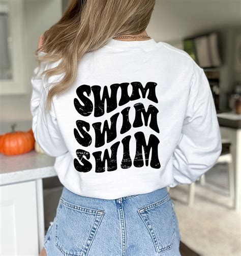 Swim Meets Sweatshirt Swim Coach Sweater Swimmer Sweatshirt Swim