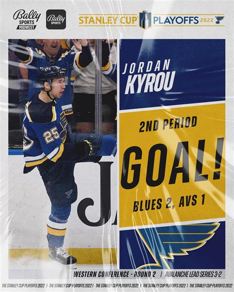 Bally Sports Midwest On Twitter Kyrou Gives The Stlblues The Lead