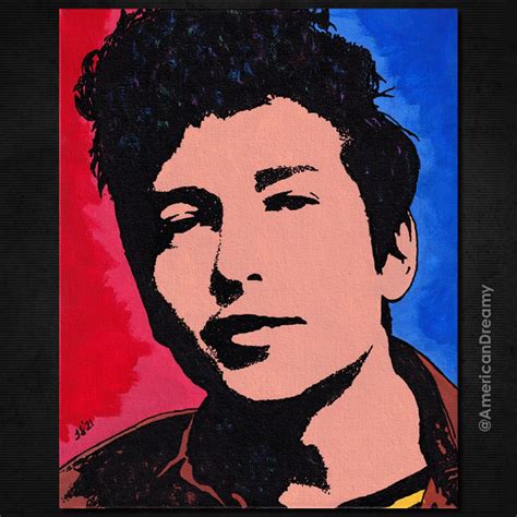 Original Bob Dylan Pop Art Painting New 8x 10 Etsy