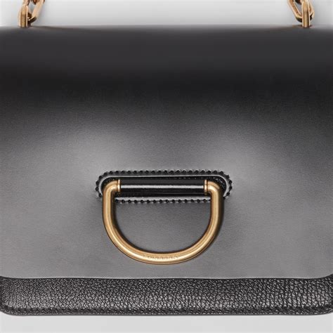 The Small Leather D Ring Bag In Black Women Burberry United States