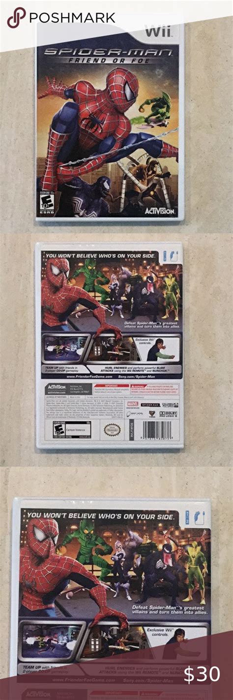 Spider Man Friend Or Foe Nintendo Wii Game Spiderman Wii Games Foe