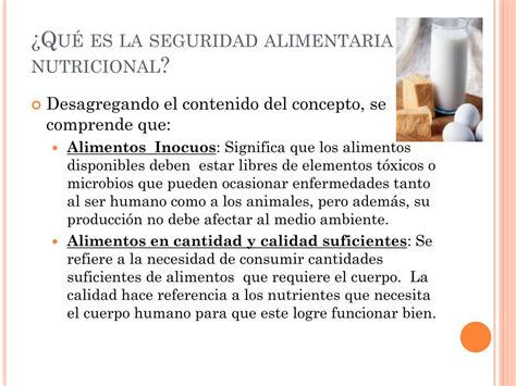 PPT Seguridad Alimentaria Nutricional San PowerPoint Presentation