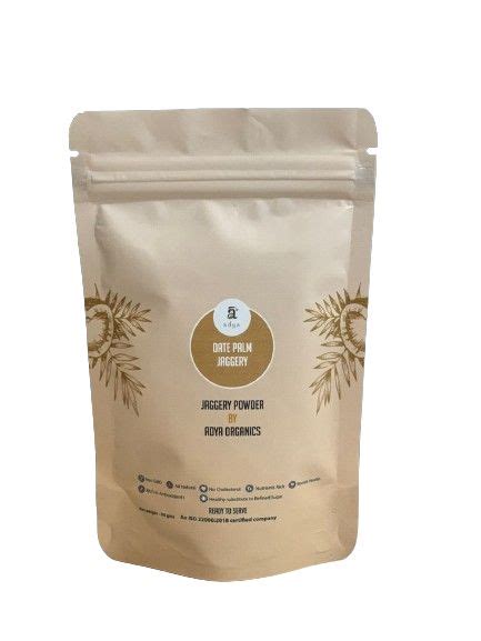 Buy Organic Date Palm Jaggery Pouch Adya Organics