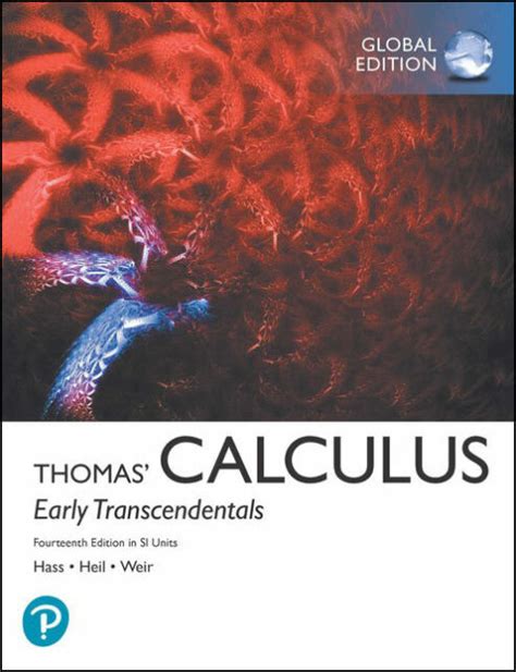 9781292253114 Thomas Calculus Early Transcendentals In Si Units 14th