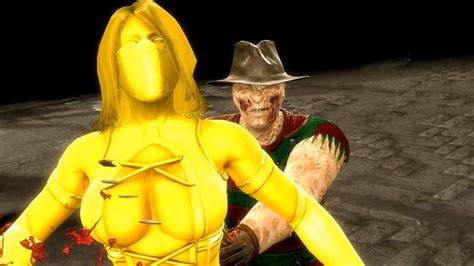 Mortal Kombat 9 All Fatalities And X Rays On Golden Mileena Costume Mod