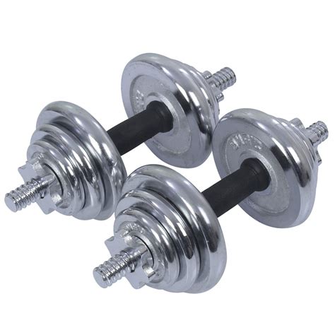 Buy Fitsy Adjustable Dumbbell Set Chrome Plated Iron Dumbbell And Rod