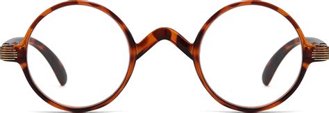 Reducblu Professor Round Reading Glasses For Women Men Vintage Readersbrown