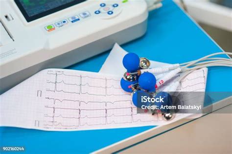 Electrocardiogram Cardiac Cardiograph And Conduct Research In